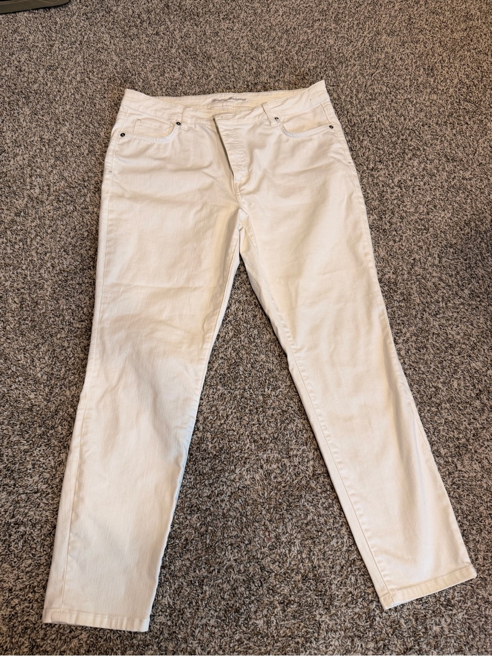 Tommy Bahama Women’s White Straight-Leg Jeans